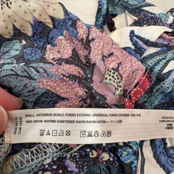 Free People Through the Vine Floral Maxi Dress in Ivory Combo Size XS - Picture 10 of 16